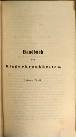 Handbuch der Kinderkrankheiten. 3