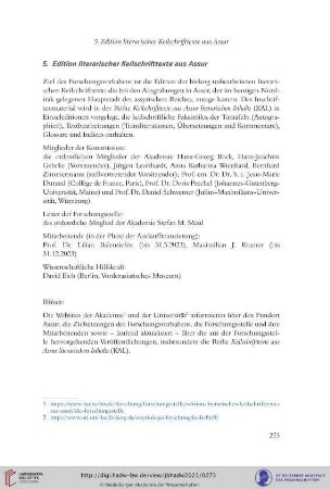 Edition literarischer Keilschrifttexte aus Assur