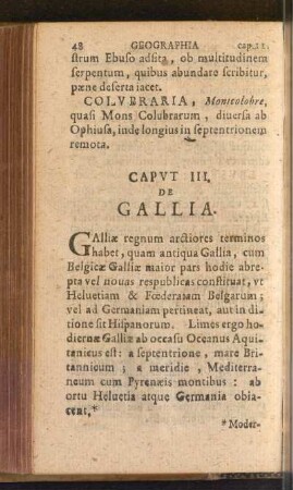 Caput III. De Gallia