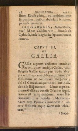 Caput III. De Gallia