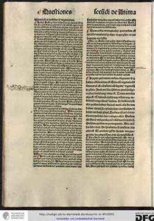 Propter quam autem causam consequenter sic se habent considerandum est sine enim vegetatio sensitivum non est...