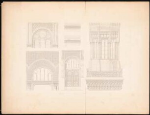 Neue Synagoge, Berlin: Fassadendetails, Tür, Fenster, Arkade, Turm