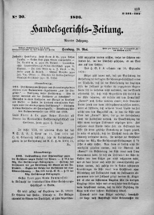 No. 20. 20. Mai 1876