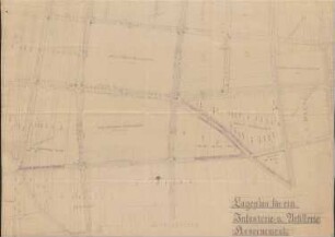 Artillerie- und Infanteriekasernement Müllheim; Übersichtsplan der Stadt Müllheim