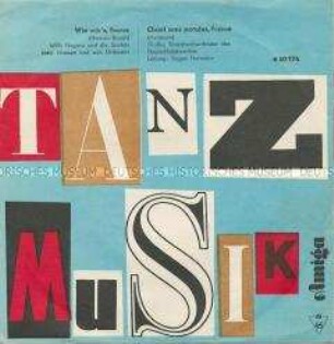 Platte mit Tanzmusik