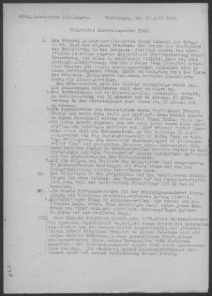 Birkmannsweiler mit Höfen-Baach: Visitationsbericht mit Pfarrbericht 1947