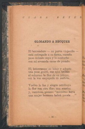 Glosando a Bécquer
