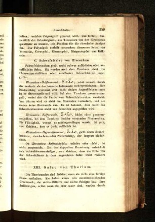 XIII. Salze von Thorium.