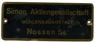 Simon Aktiengesellschaft Mühlenbauanstalt Nossen