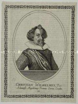 Brustbildnis des Christian Wilhelm Markgraf von Brandenburg