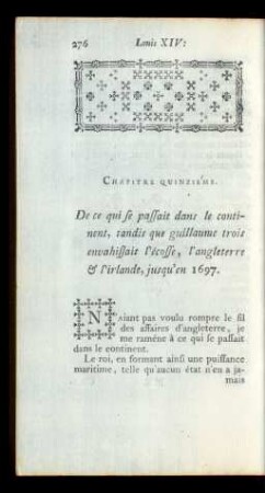 Chapitre Quinziéme.