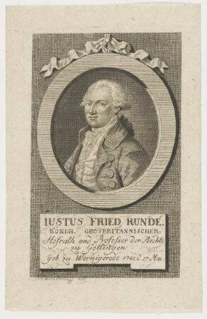 Bildnis des Iustus Fried Runde