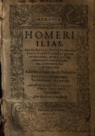 Homeri Ilias