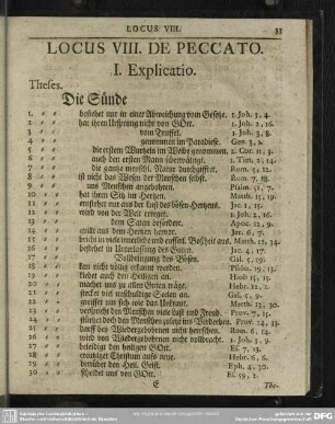 Locus VIII. De Peccato