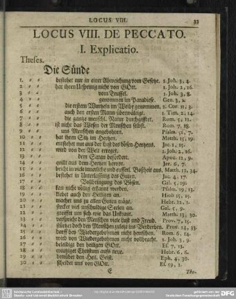 Locus VIII. De Peccato