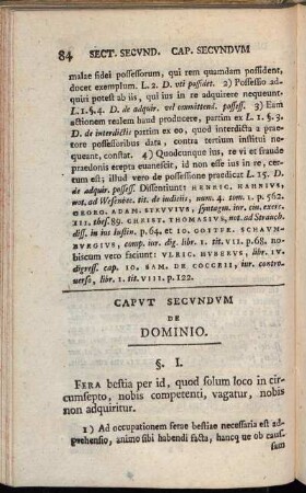 Capvt Secvndvm De Dominio