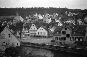 Wildberg: Blick auf Wildberg mit Nagold unten