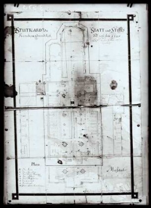 Stiftskirche; Choransicht und Vorderansicht
