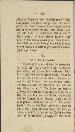 65. Die drei Faulen.