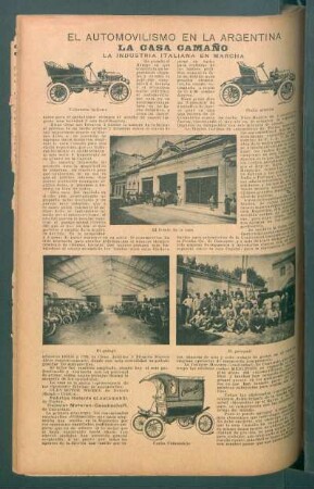 El automovilismo en la Argentina - La Casa Camaño : La industría italiana en marcha
