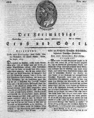 Nro. 207, Donnerstag den 17. Oktober