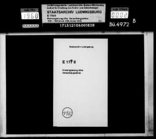 Gemeinderechtsverhältnisse in Drackenstein, Gosbach, Großsüßen, Hausen, Hofstett-Emerbuch, Hohenstadt, Kuchen und Mühlhausen