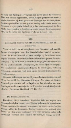 XIV. Rondgaande missive van den Staten-Generaal aan de compagnien