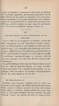 XIV. Rondgaande missive van den Staten-Generaal aan de compagnien