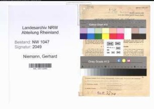 Entnazifizierung Gerhard Niemann , geb. 26.02.1879 ()