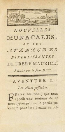 Aventure I. Les Ailes postiches
