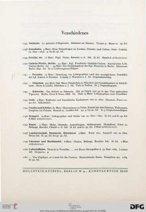 Verschiedenes (Nr. 1147-1198)