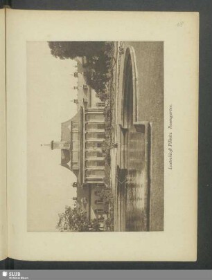 Lustschloß Pillnitz. Rosengarten