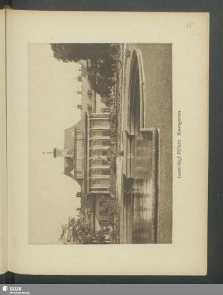 Lustschloß Pillnitz. Rosengarten
