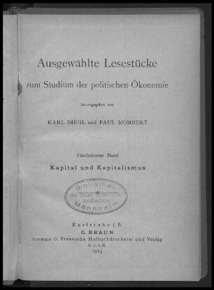 15: Kapital und Kapitalismus