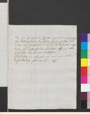 Brief von Kirms, Franz an Goethe, Johann Wolfgang von