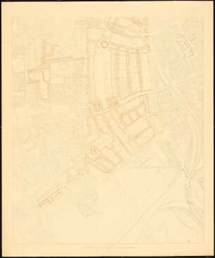 Wettbewerb zur Bebauung des Inneren Rayons, Köln: Grundplan 1:2500