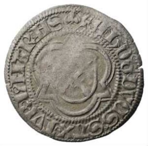 Münze, 1/2 Groschen (Schwertgroschen), 1488