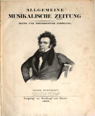 Allgemeine musikalische Zeitung. 36. 1834