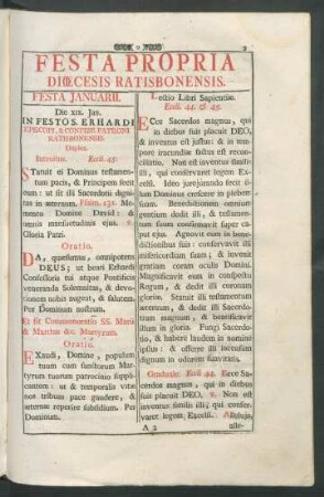 Festa Propria Dioecesis Ratisbonensis