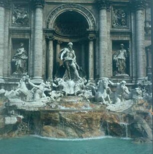 Rom. Trevi-Brunnen (erbaut 1732-1762)