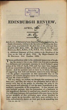 The Edinburgh review, or critical journal. 51. 1830