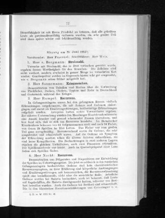 Sitzung am 29. Juni 1915.