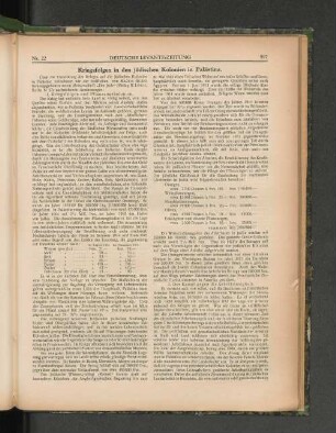Kriegsfolgen in den jüdischen Kolonien in Palästina.