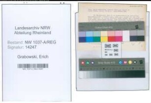 Entnazifizierung Erich Grabowski , geb. 00.00.0000 ()