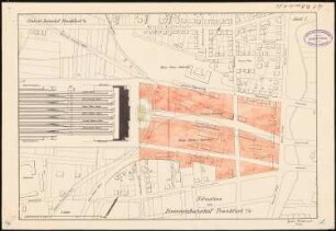 Hauptbahnhof, Frankfurt/Main Empfangsgebäude: Lageplan 1:2500