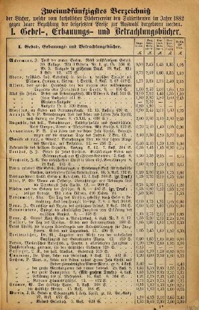 Der Katholische Verein zur Verbreitung Guter Bücher. 52. 1882