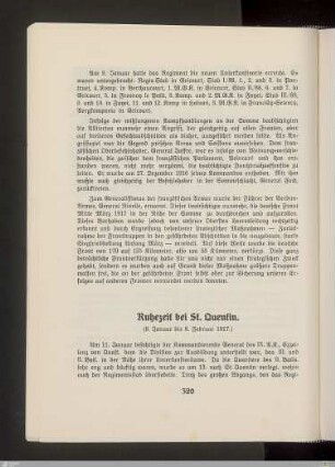 Ruhezeit bei St. Quentin