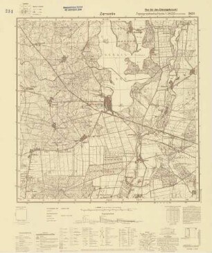 2431 Zarrentin, Topographische Karte 1:25000 (4cm - Karte)