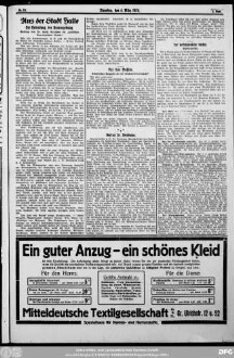 Saale-Zeitung : allgemeine Zeitung für Mitteldeutschland ; Hallesche neueste Nachrichten, 2. Blatt.