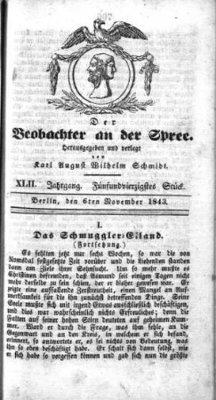 45. Stueck, 6. November 1843